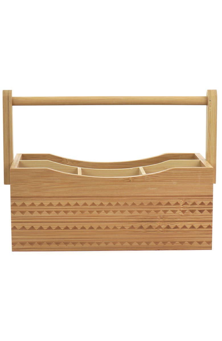 Gibson Home Sadler 11 Inch Portable Utensil Caddy, Alternate, color, Brown