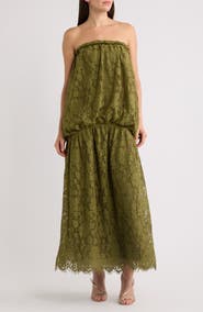 Line & Dot Demeter Strapless Maxi Dress