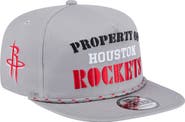 New Era Men's New Era Gray Houston Rockets Throwback Property Of Golfer Snapback Hat