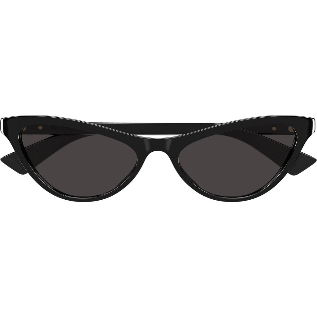 Bottega Veneta Eyewear Classic Cat Eye Sunglasses In Black