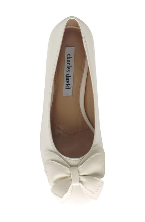 Charles David Butterfly Flat In White
