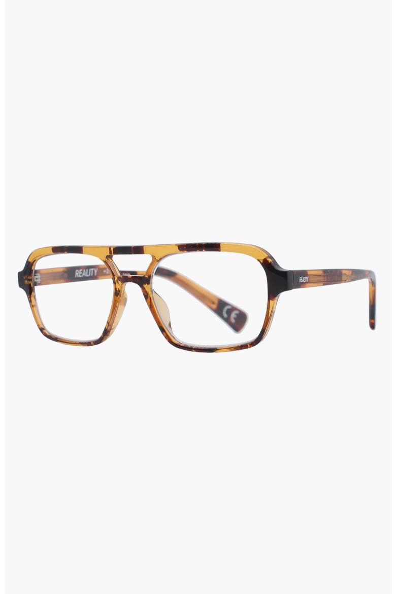 Tomorrowland Reader Glasses, Alternate, color, Honey Turtle
