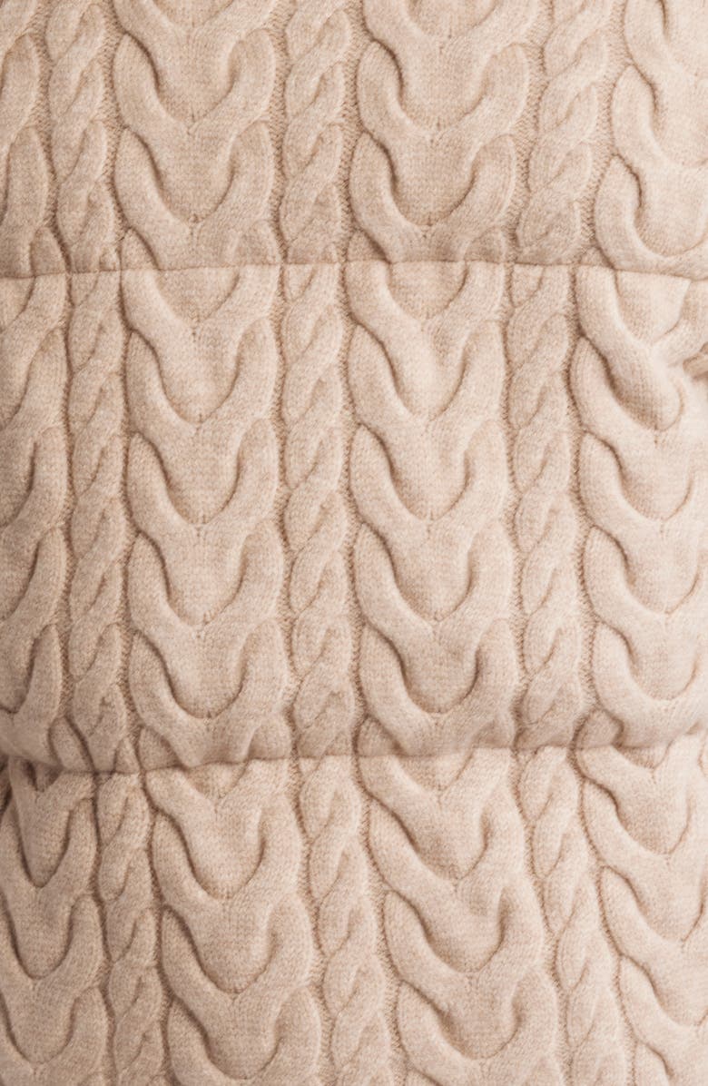 Varley Reggie Cable Knit Puffer Jacket, Alternate, color,