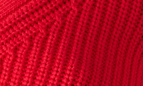 Steve Madden Janae Short Sleeve Cotton Blend Cardigan In Red