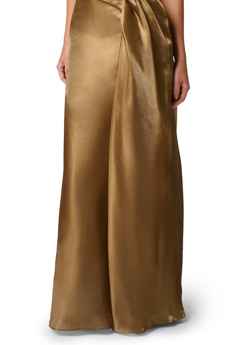 Strapless Organza Gown, Alternate, color, GOLD