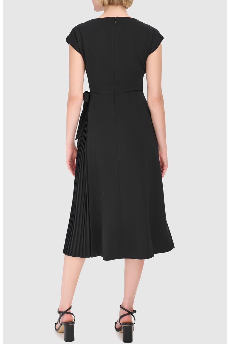 cap sleeve pleated midi dress Cap Sleeve Pleated Side Midi Dress (Women)