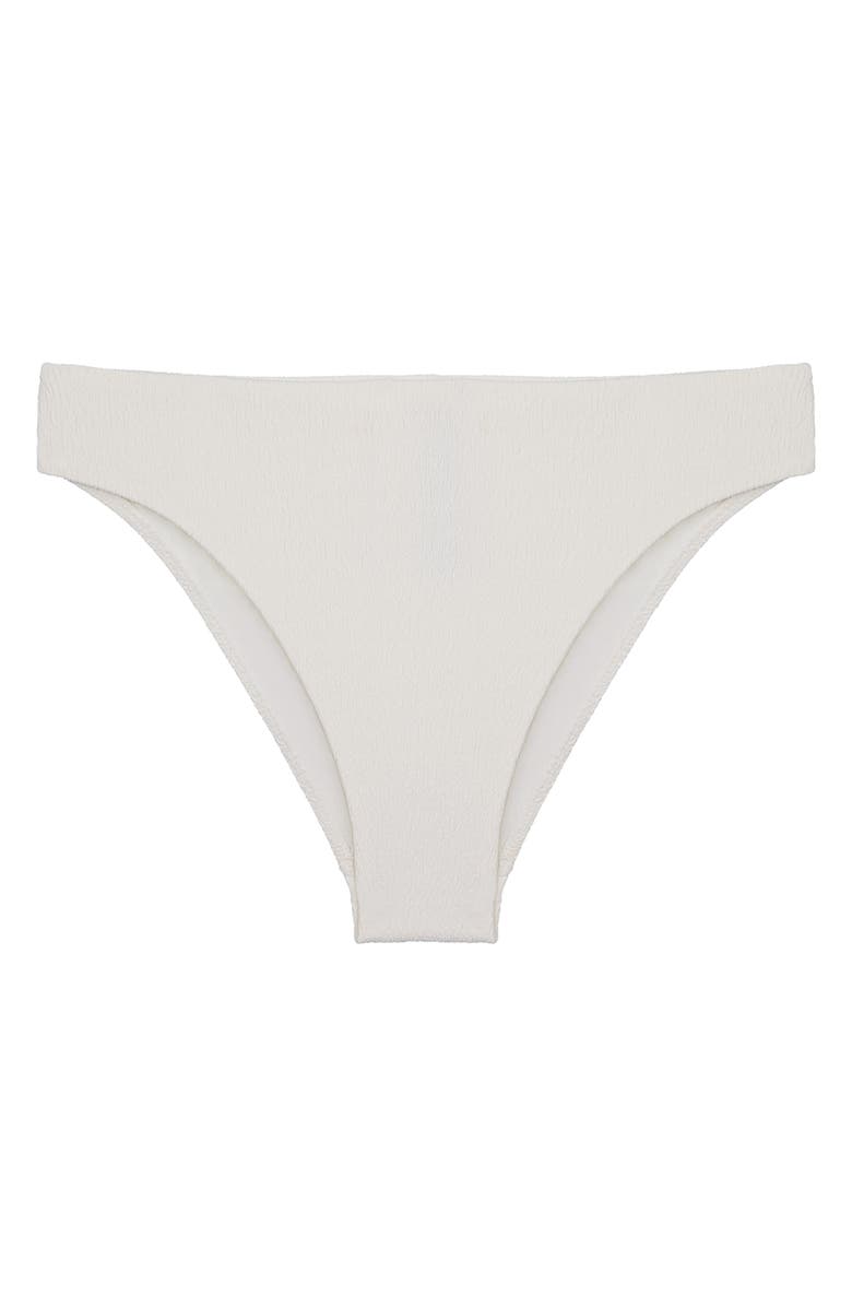 ViX Paula Hermanny Firenze Lindsay High Waist Bikini Bottoms, Alternate, color, White