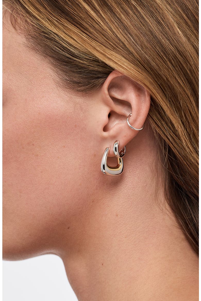 Dakota Statement Earrings, Alternate, color, GOLD / SILVER
