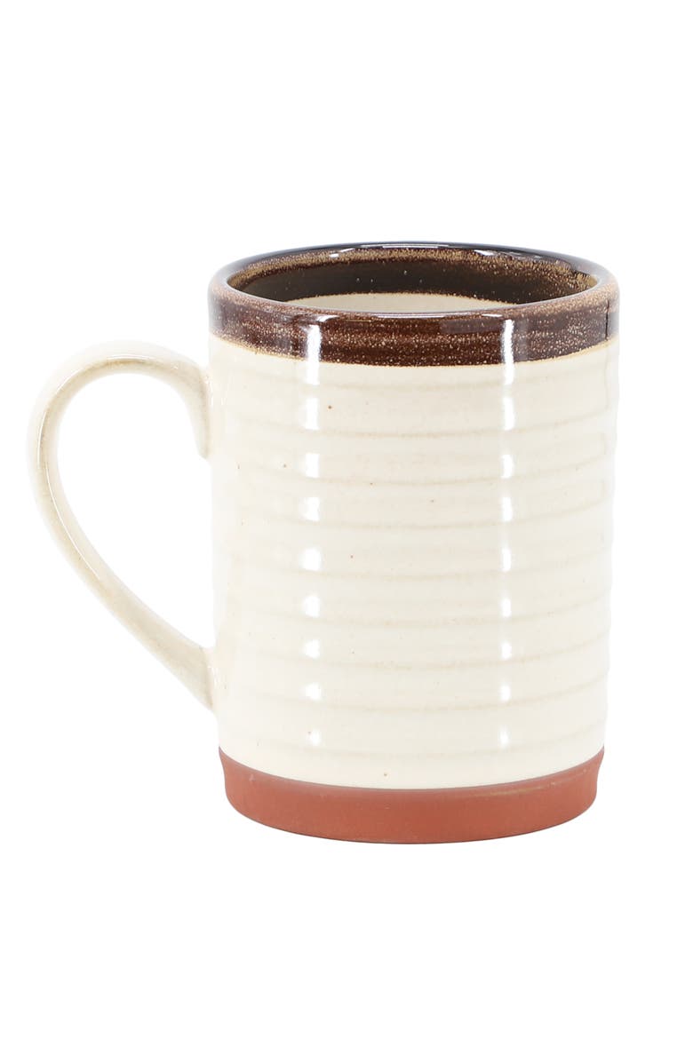 Gibson Home Terra Bella 4 Piece 18.5 Ounce Terracota Mug Set, Alternate, color, White