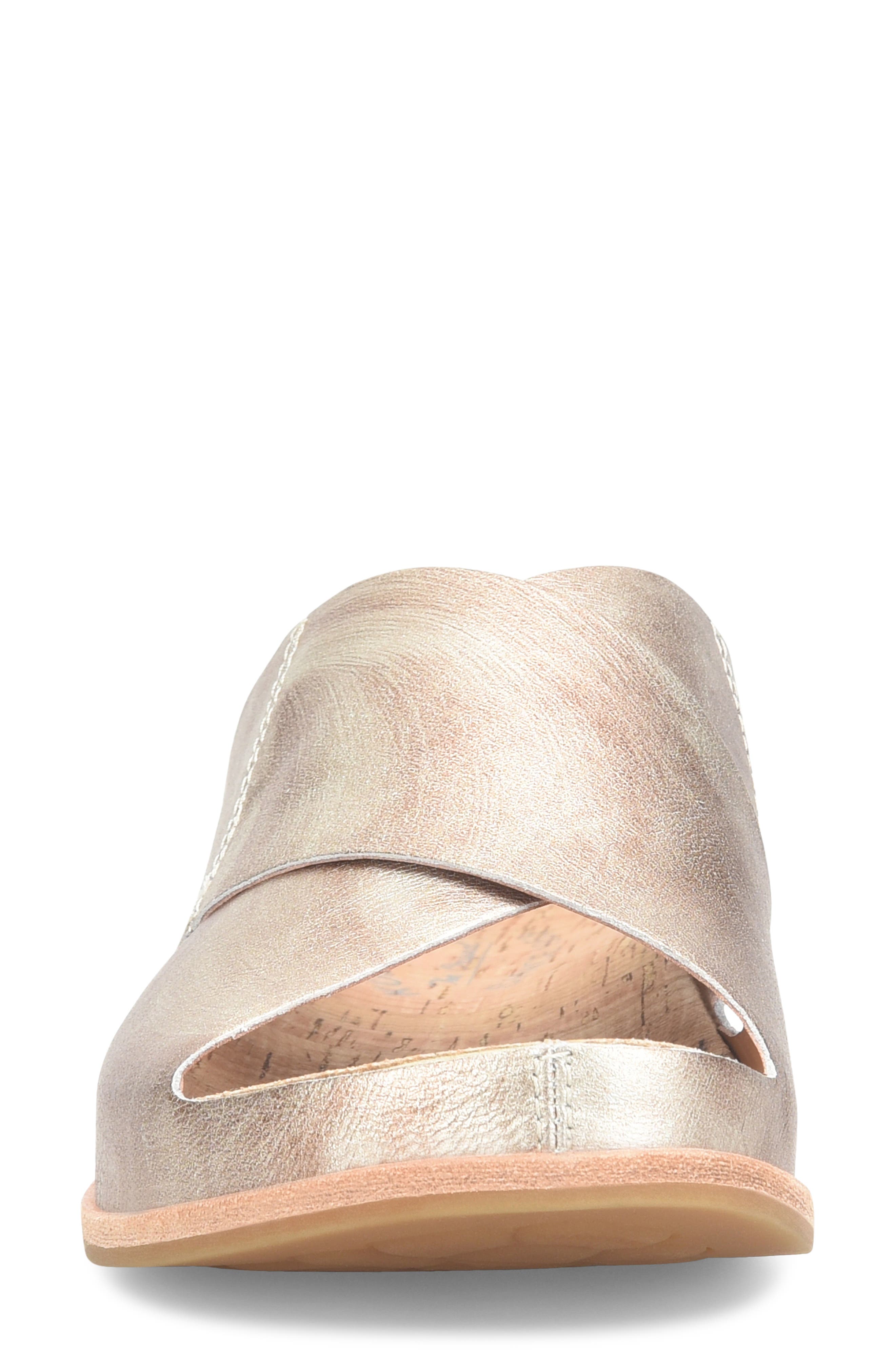 Tutsi Slide Sandal, Alternate, color, LIGHT GOLD METALLIC
