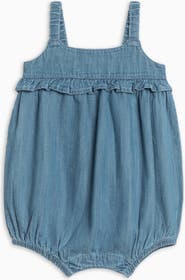 KENDI by Colored Organics Organic Gemma Chambray Bubble Romper