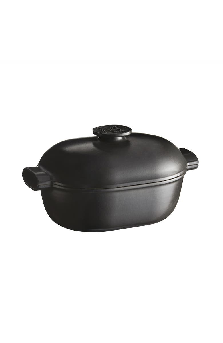 Emile Henry Delight 4.3 Quart Oval Dutch Oven, Slate, Main, color, Slate