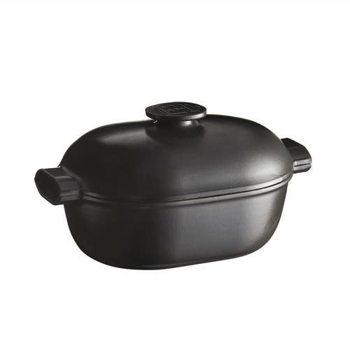 Emile Henry Delight 4.3 Quart Oval Dutch Oven, Slate In Slate