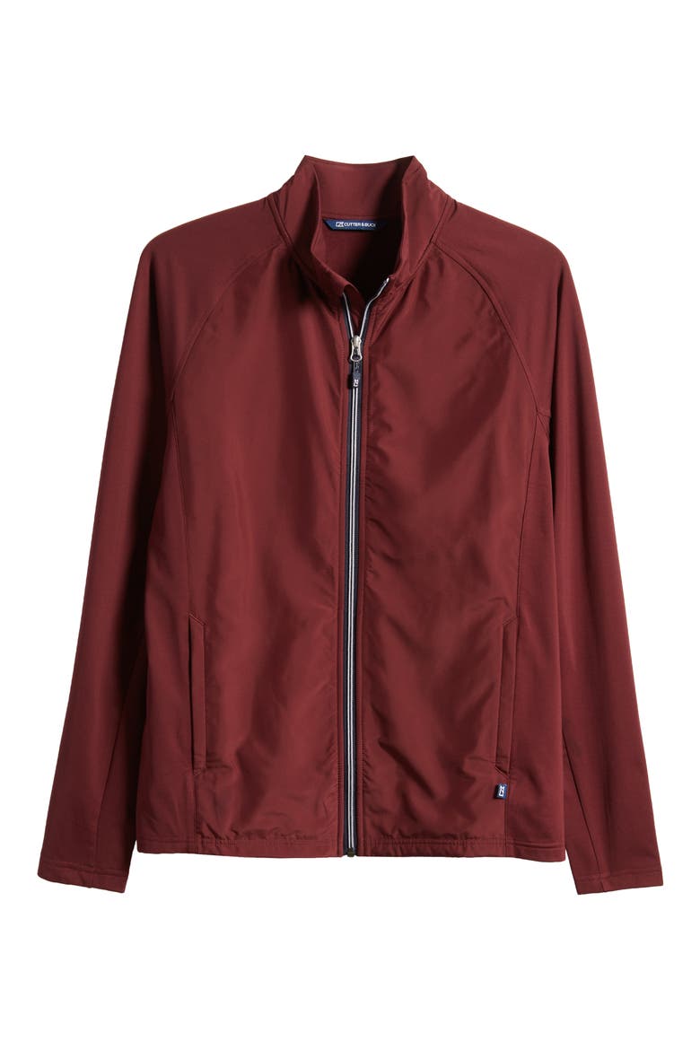 Adapt Hybrid Full Zip Jacket, Alternate, color, BORDEAUX