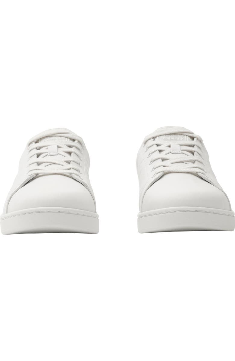 Burberry Embossed Check Leather Set Sneakers, Alternate, color, Porcelain White