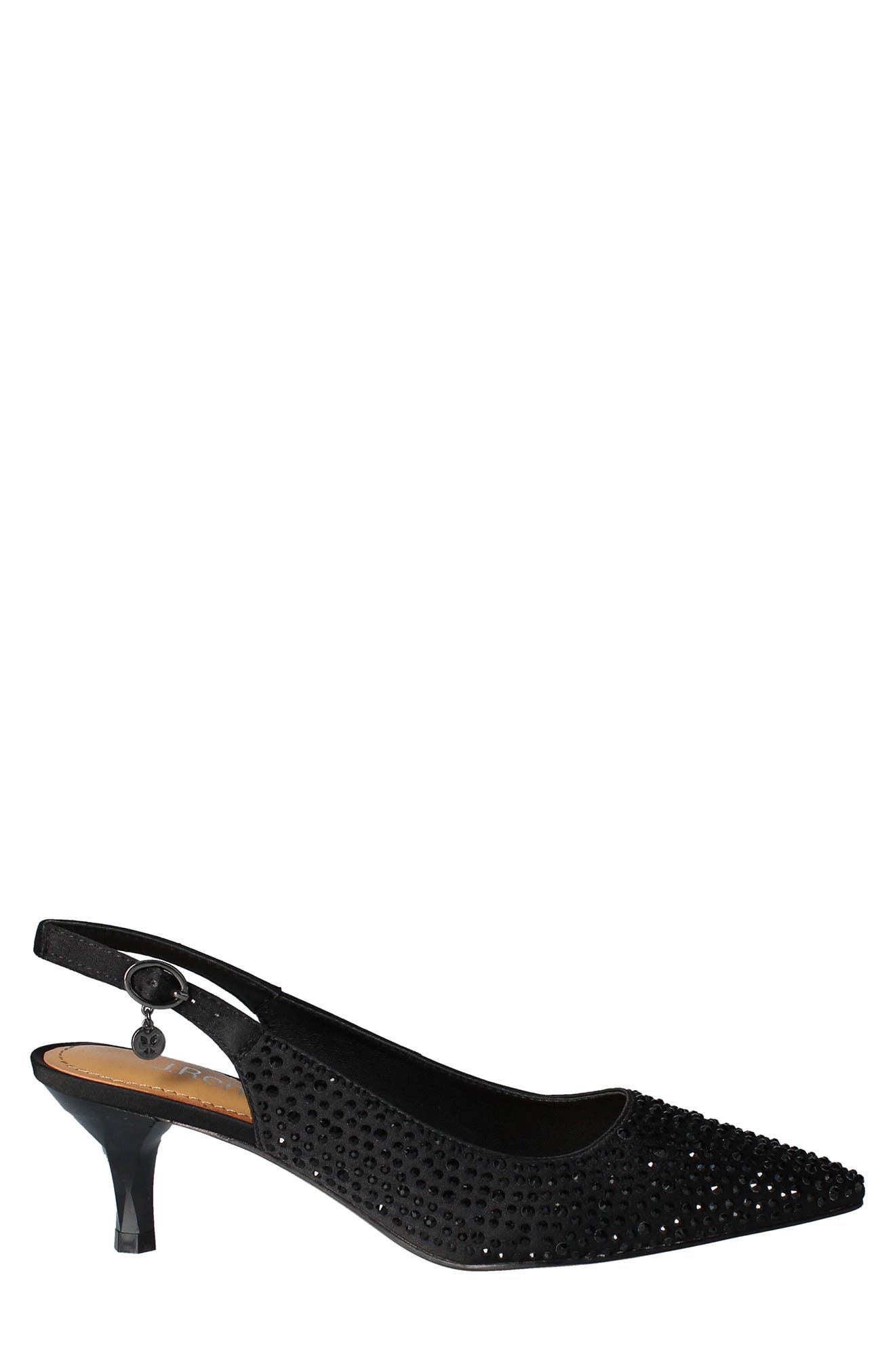 J. Reneé Ferryanne Pointed Toe Slingback Pump, Alternate, color, Black