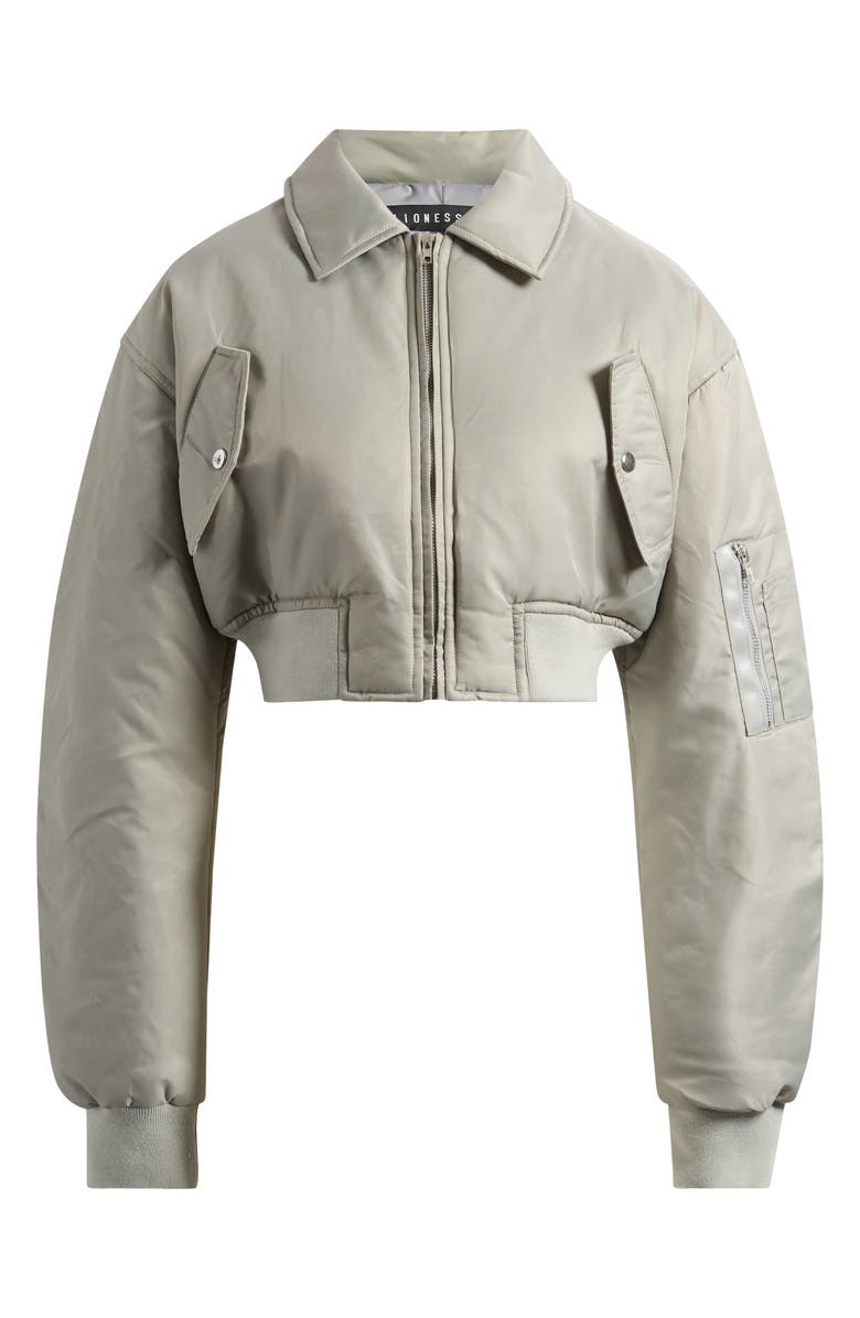 LIONESS Essential Crop Bomber Jacket, Alternate, color,