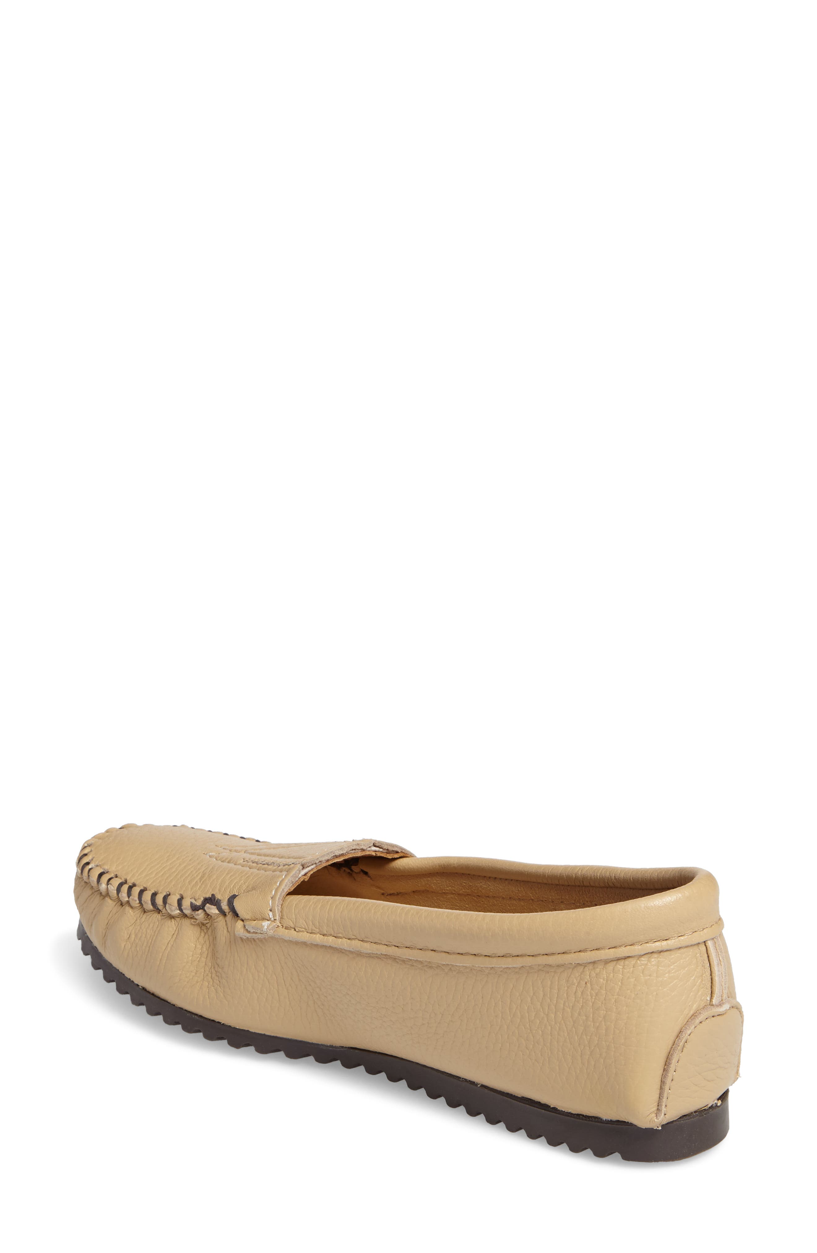 Leather Driving Shoe, Alternate, color, CHAMPAGNE