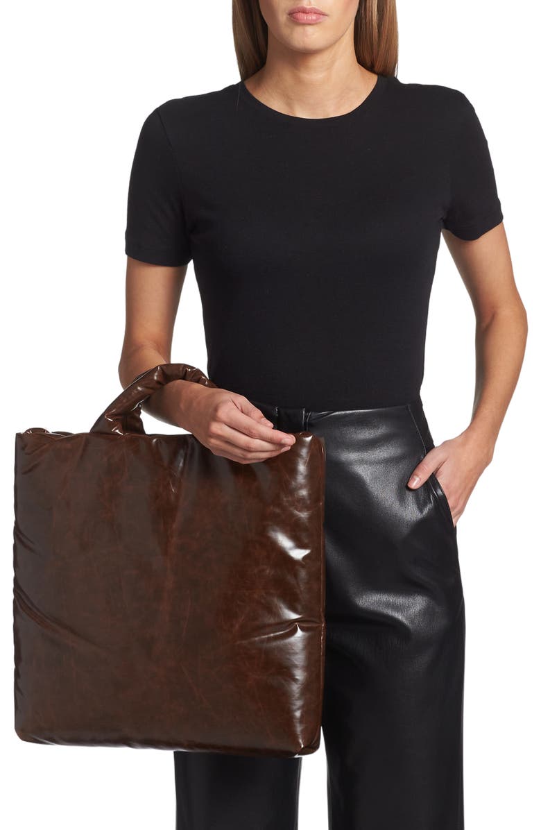 KASSL Medium Oiled Canvas Pillow Bag, Alternate, color,