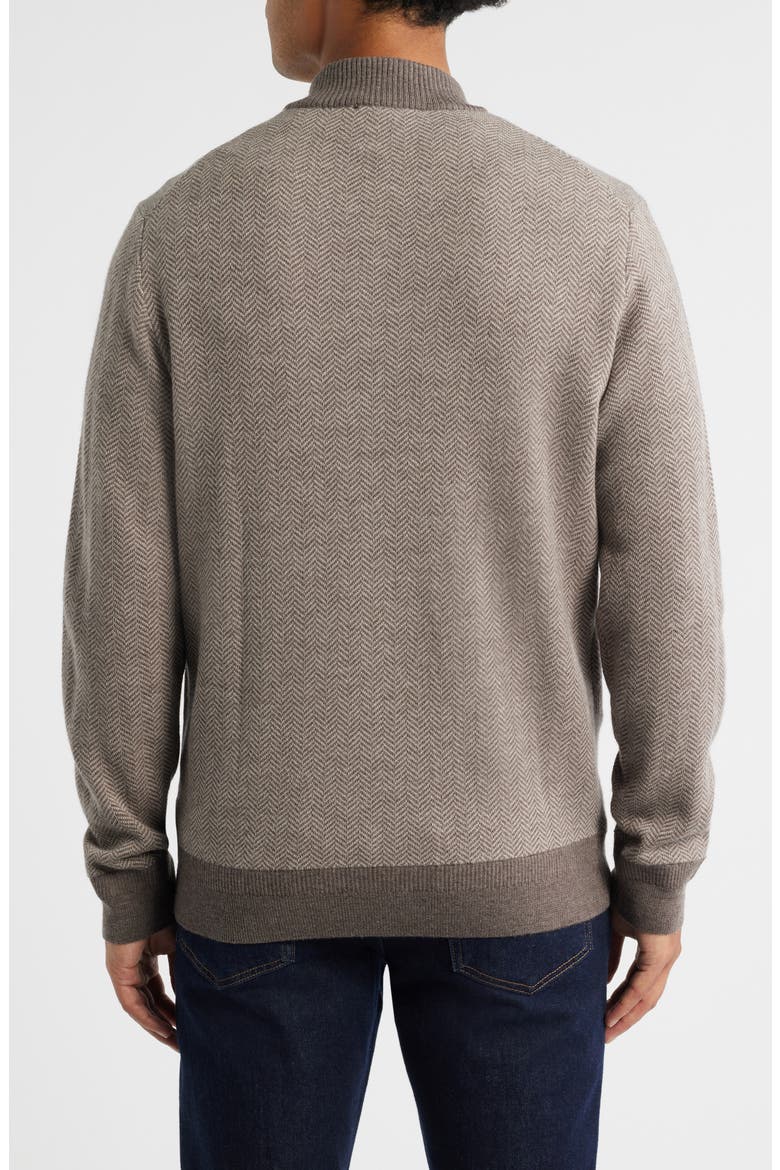 Grant Merino Wool Quarter Zip Sweater, Alternate, color, OATMEAL