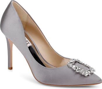 Badgley Mischka Sacred - Scarpe Décolleté Donna In Pelle, Colore Nero, Tacco Medio, Fodera Traspirante, Taglia 36 EU