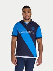 Raging Bull Diagonal Stripe Polo Shirt