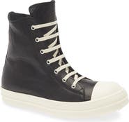 Rick Owens Hollywood Leather High Top Sneaker