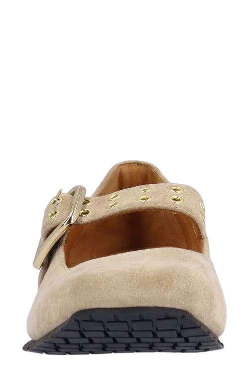 L'amour Des Pieds Tanzy Mary Jane Flat In Brown