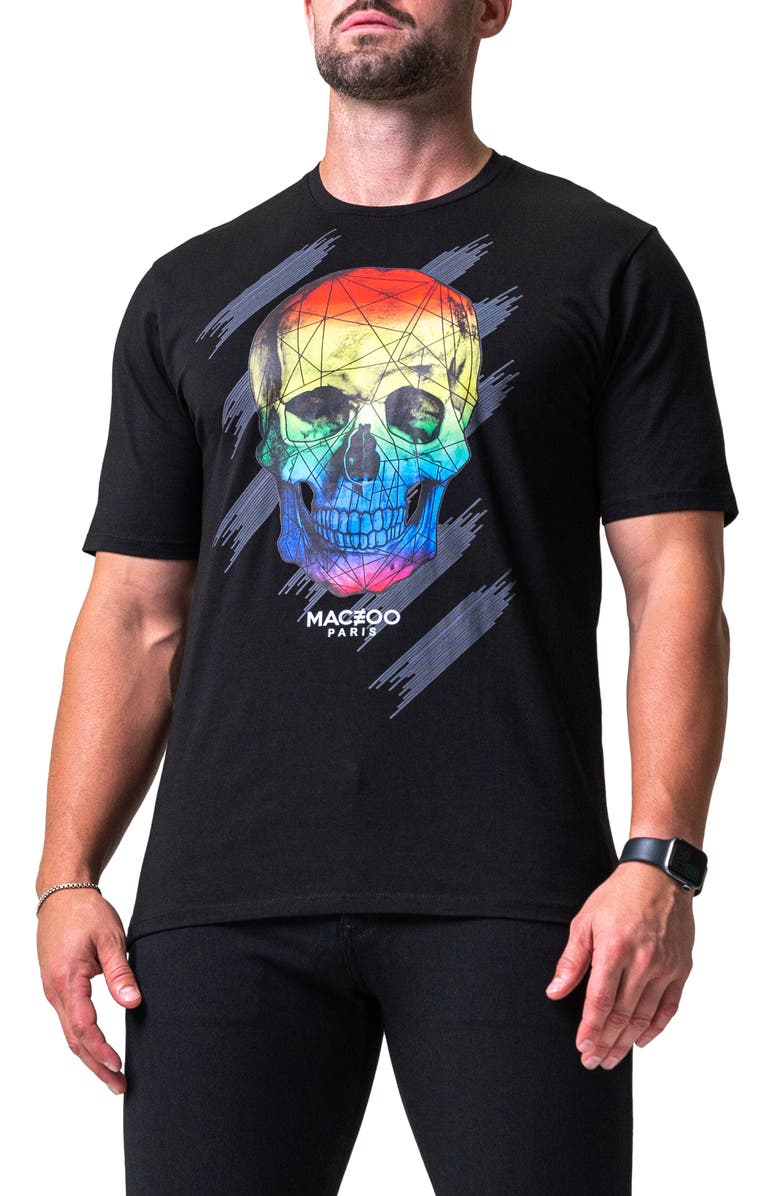 Maceoo Skull Graphic T-Shirt, Alternate, color, 