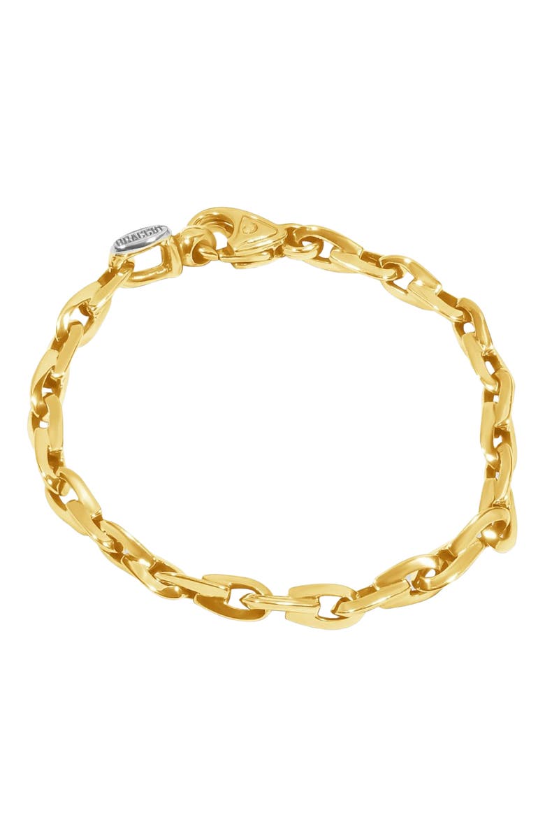 Bliss Diamond Men's 14k Gold (17gram) or Platinum (31gram) 6mm Link Bracelet 8.5", Main, color, 