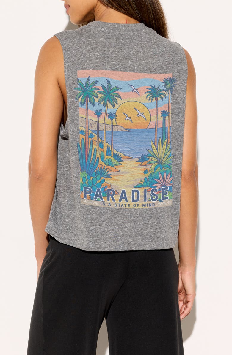 Spiritual Gangster Paradise Inner Gaze Vibe Tank, Alternate, color, Heather Grey