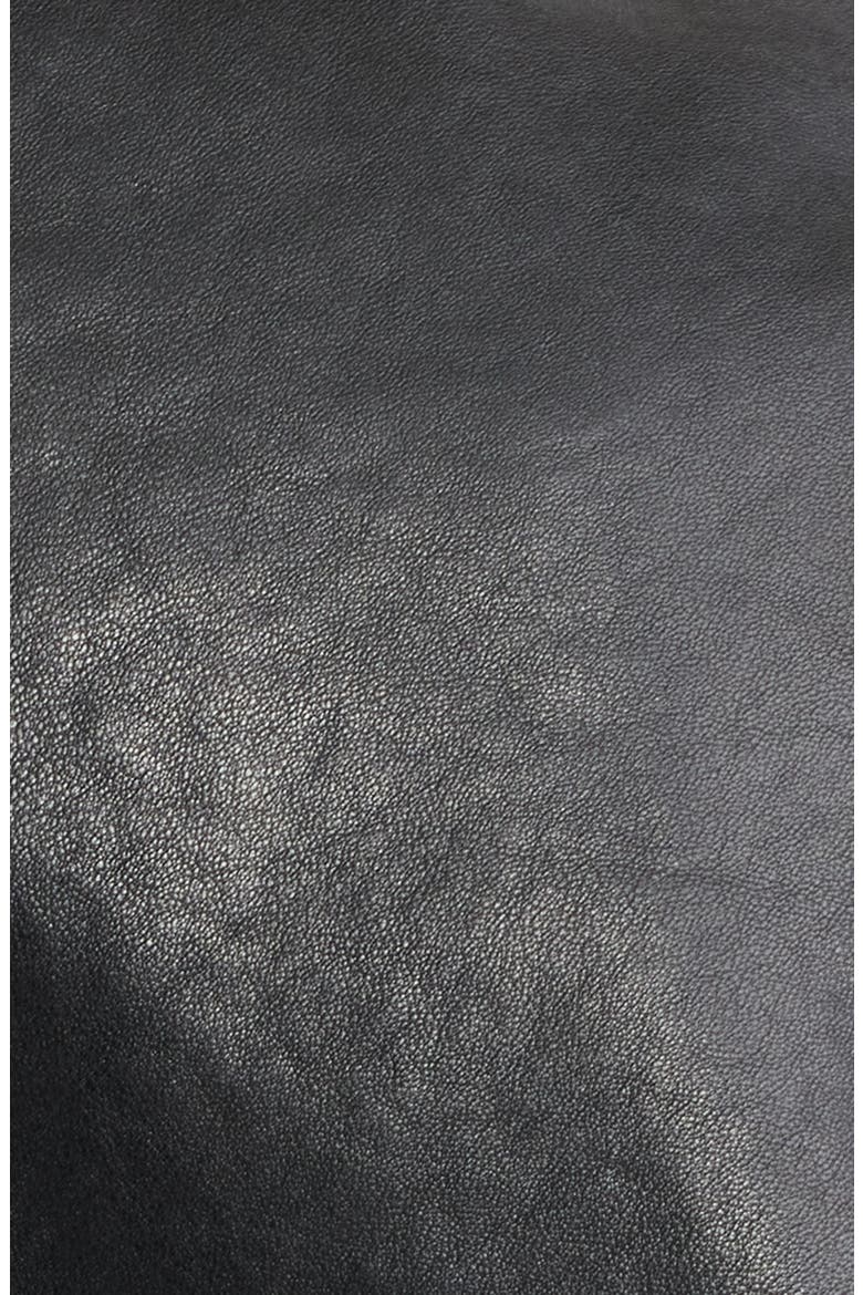 The Harrington Leather Bomber, Alternate, color, BLACK