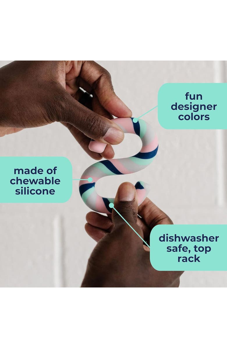 Sensory Basics The Original S Chidget, 2 Pack,  Silicone Sensory Fidget Toy, Alternate, color, Multicolored