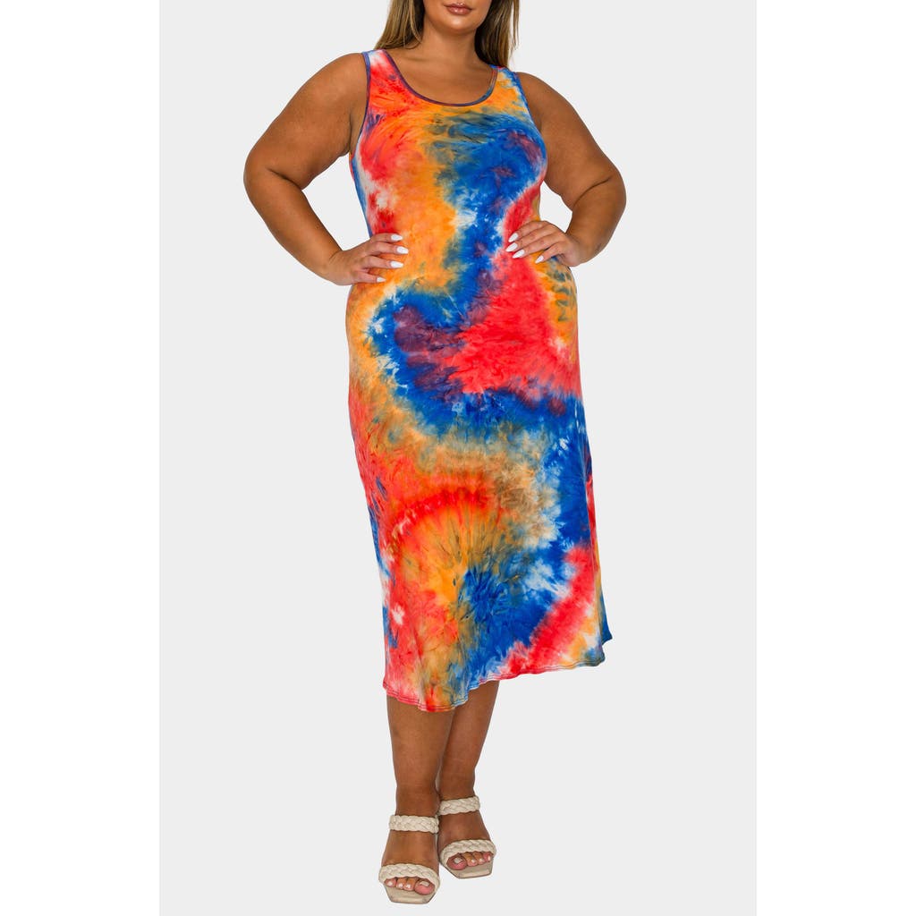L I V D Zola Tie Dye Tank Dress In Multi
