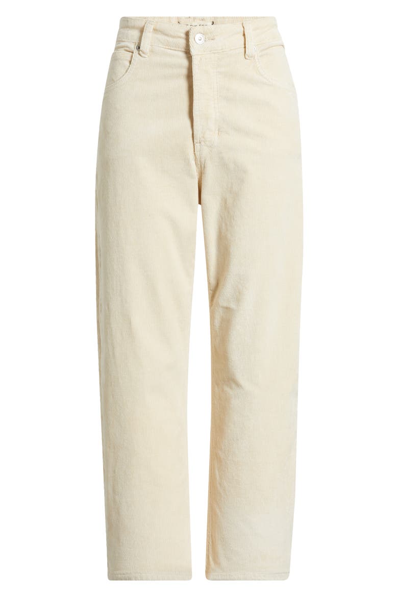 Deep Trance Corduroy Wide Leg Ankle Pants, Alternate, color, WHITE SWAN