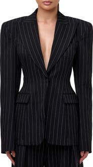 Naked Wardrobe Pinstripe Blazer