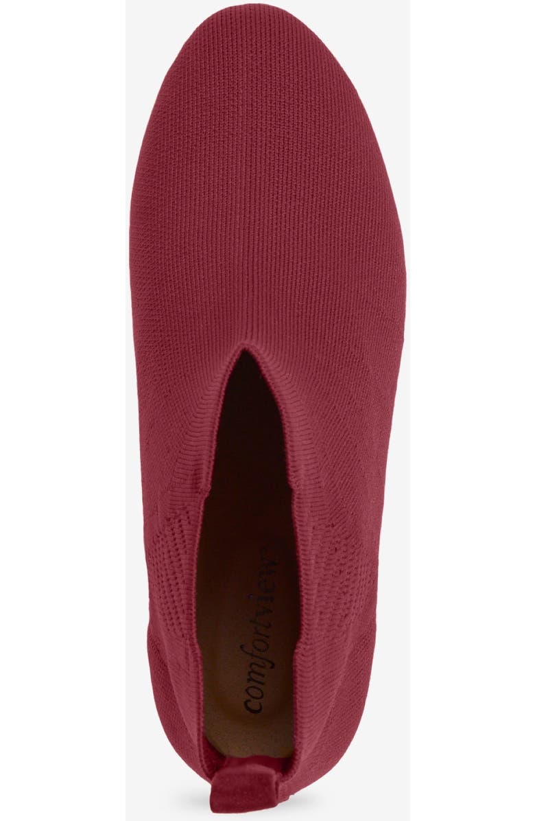 Comfortview The Aspyn Bootie, Alternate, color, Burgundy