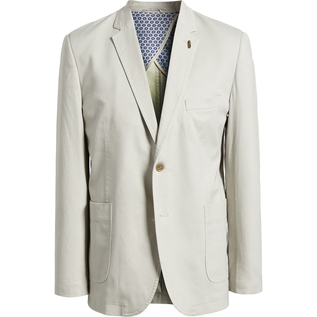 Johnston & Murphy Washed Cotton Stretch Dobby Sport Coat In Stone