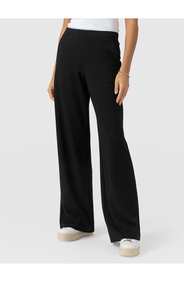 Saint + Sofia Victory Straight Leg Pant, Alternate, color, Black