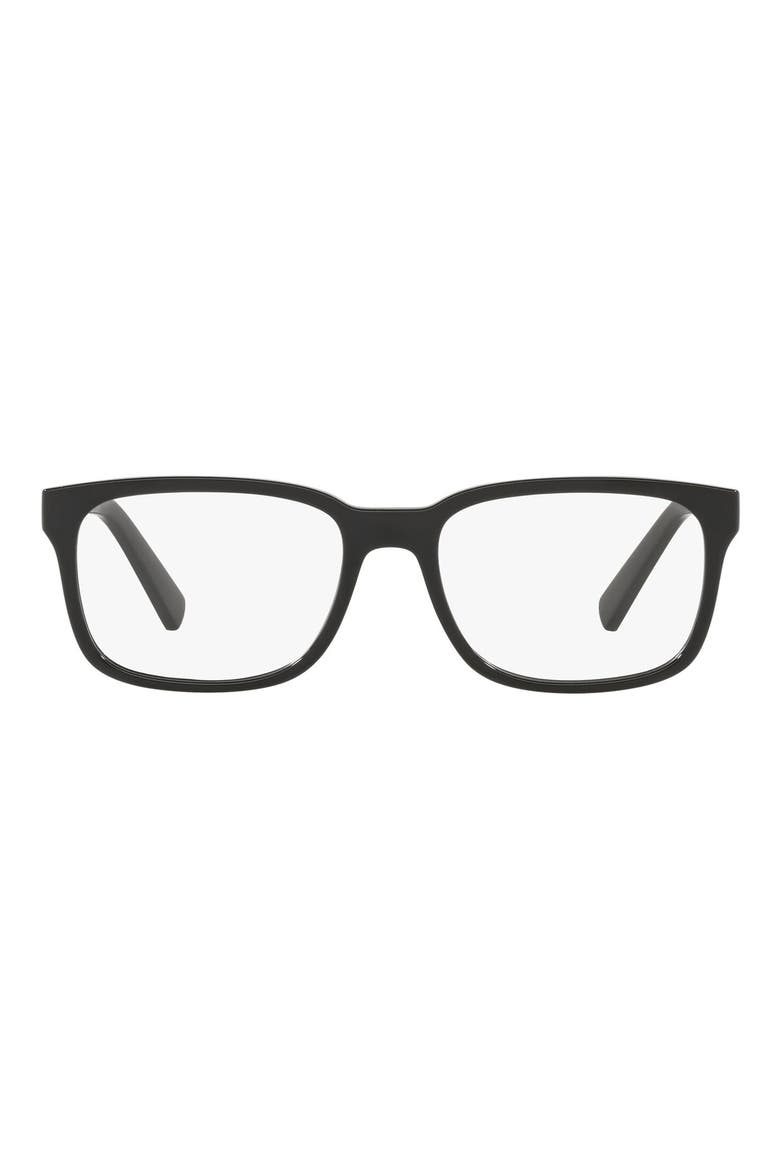 54mm Square Optical Glasses, Main, color, BLACK