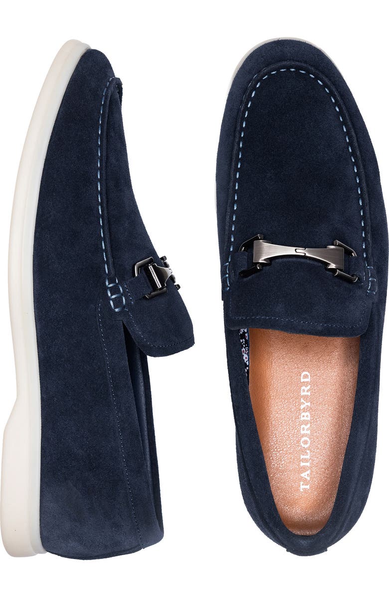 TailorByrd Mikey Bit Loafer, Alternate, color, Navy