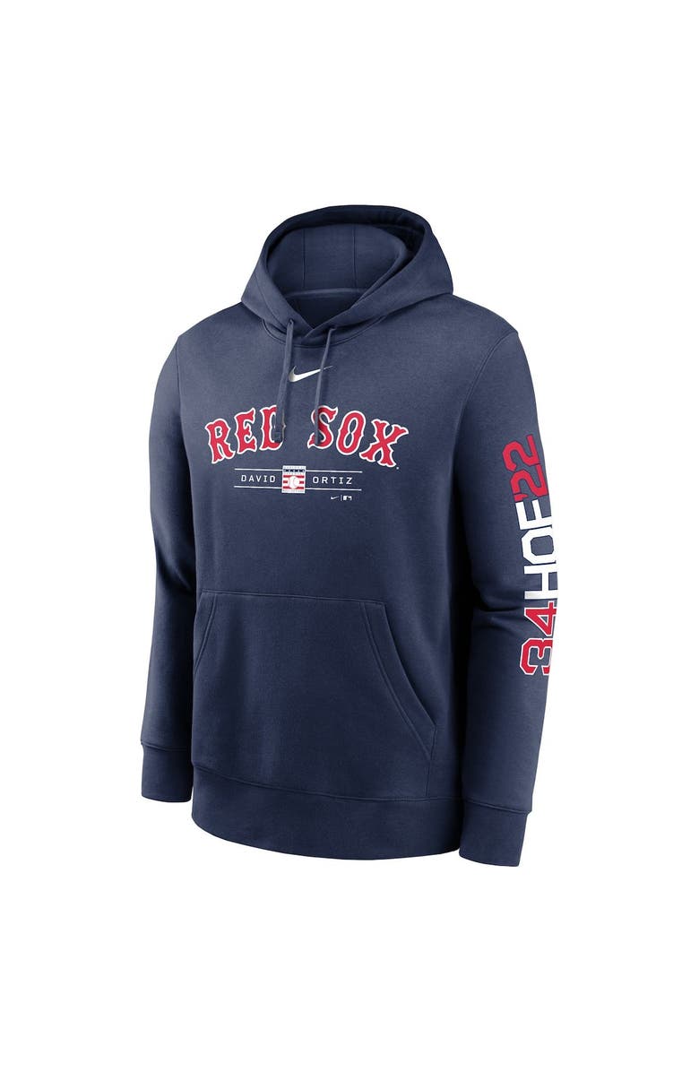 Nike Men's Nike David Ortiz Navy Boston Red Sox 2022 Hall of Fame Inductee Pullover Hoodie, Alternate, color, Navy