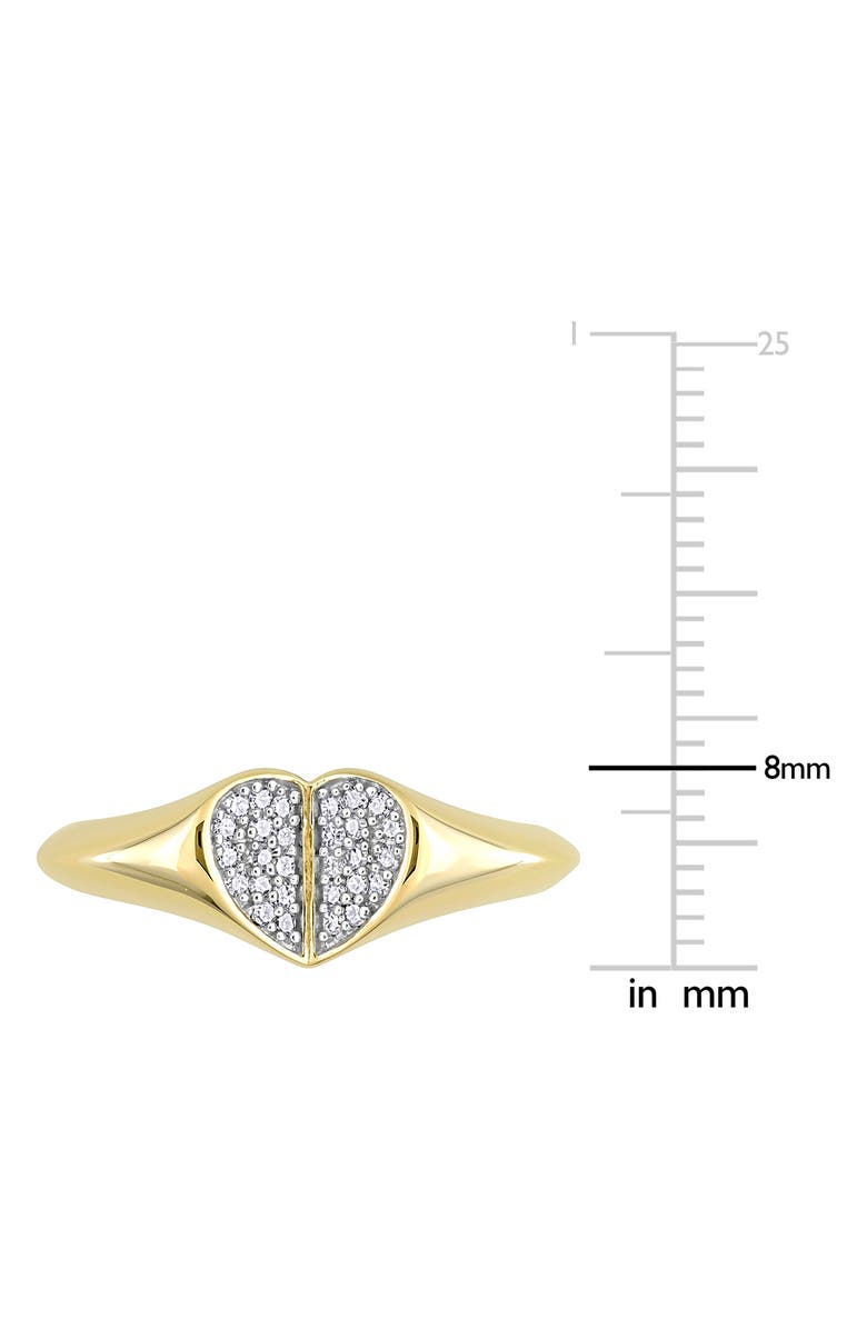 DELMAR Diamond Heart Ring - 0.14ct., Alternate, color, 