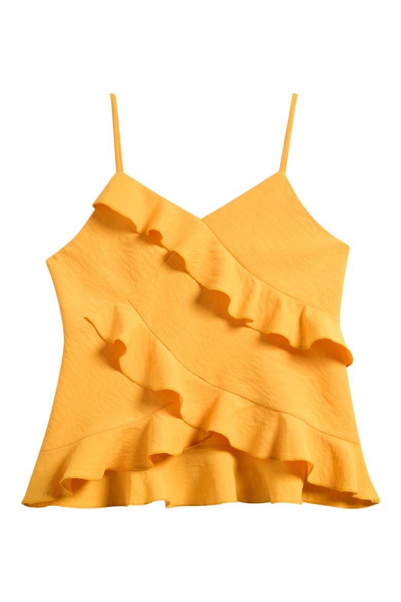 Kids' Ruffle Satin Tank, Main, color, MANGO