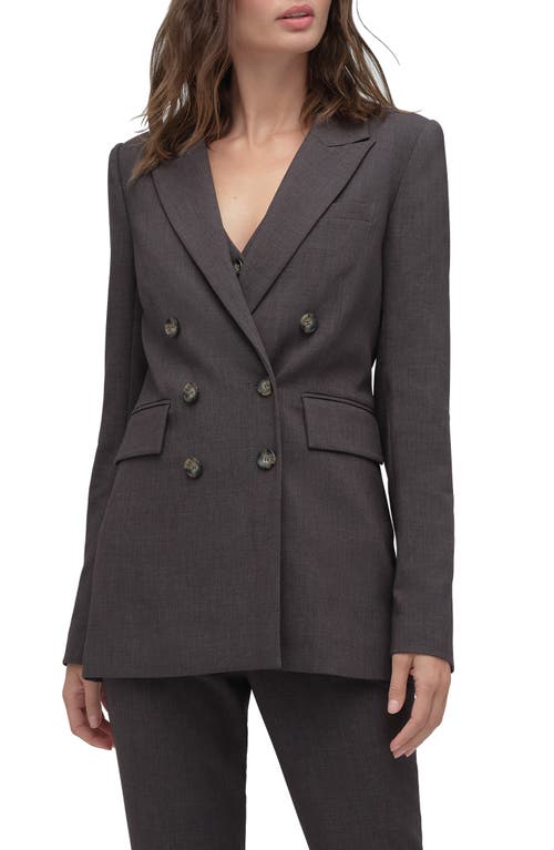 Favorite Daughter The Phoebe Double Breasted Blazer In Brown