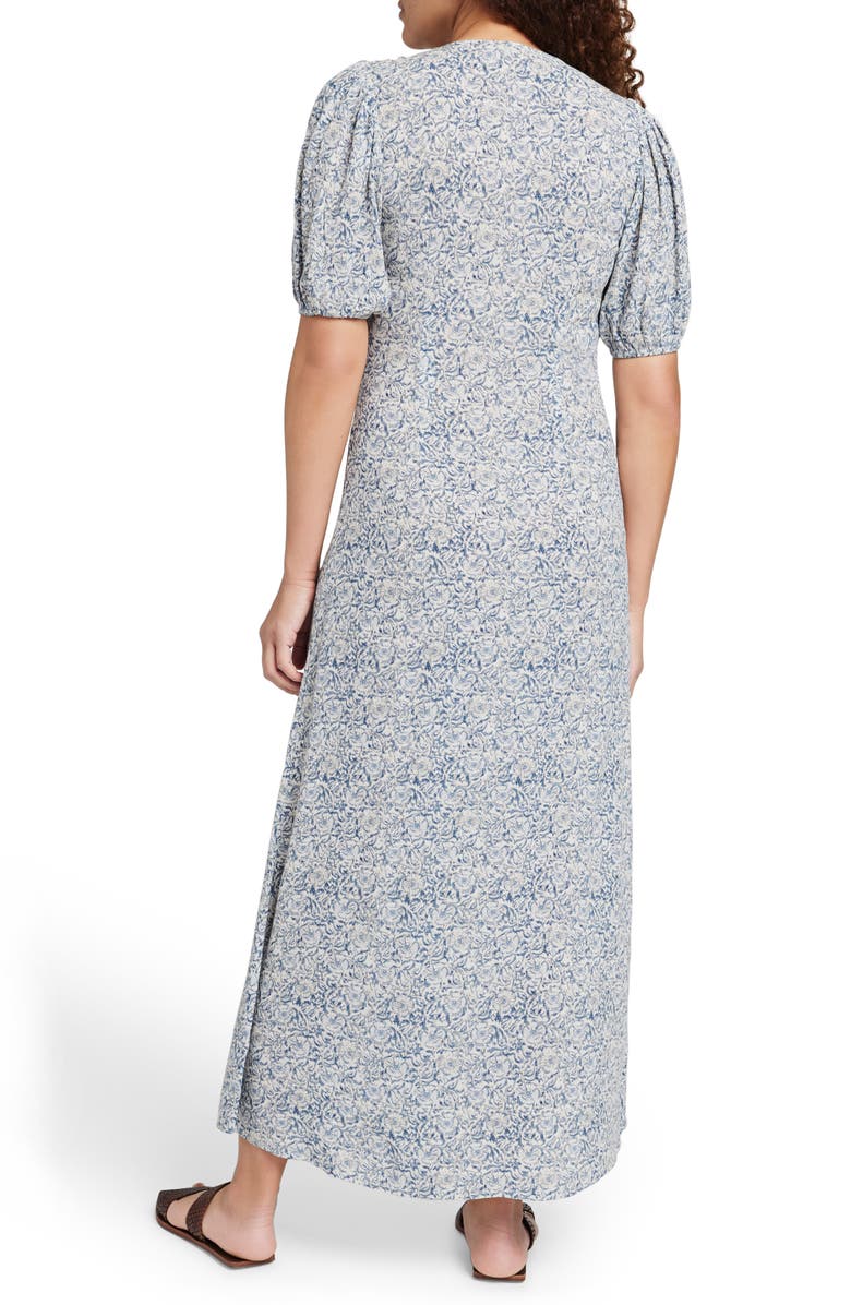 Faherty Sorrento Print Maxi Dress, Alternate, color, Cream Imma