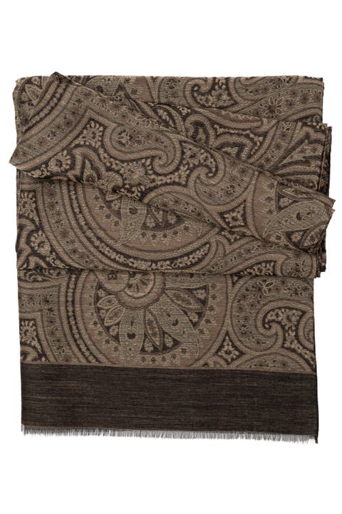 Leone - Wool Silk Scarf for Men