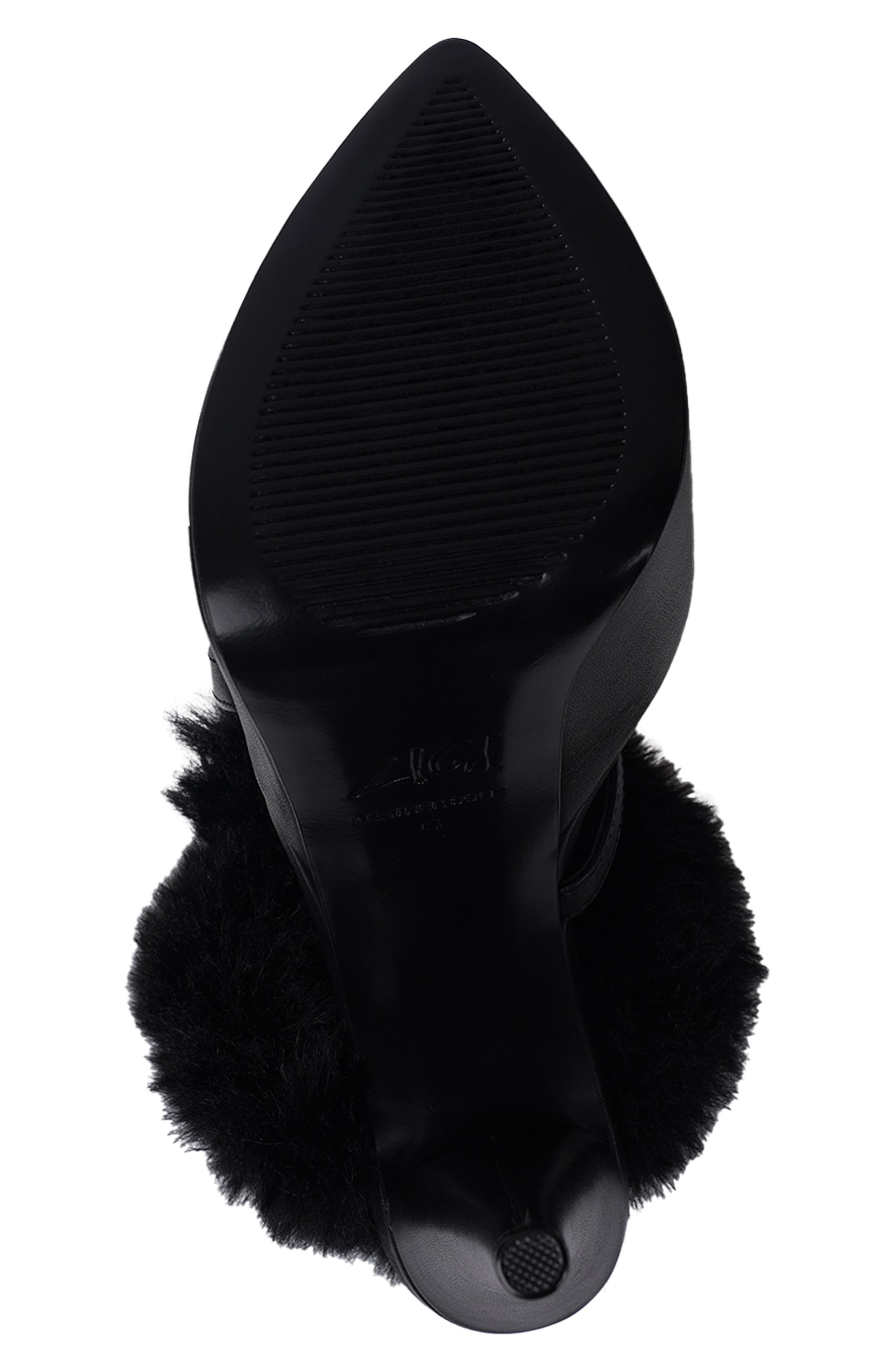 ZIGI Zarra Faux Fur Platform Sandal, Alternate, color, Black