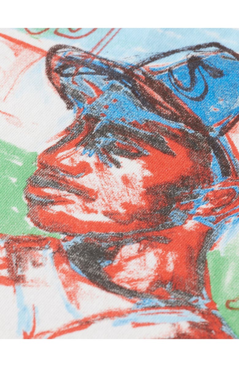 Scotch & Soda Relaxed Baseball Graphic T-Shirt, Alternate, color, White