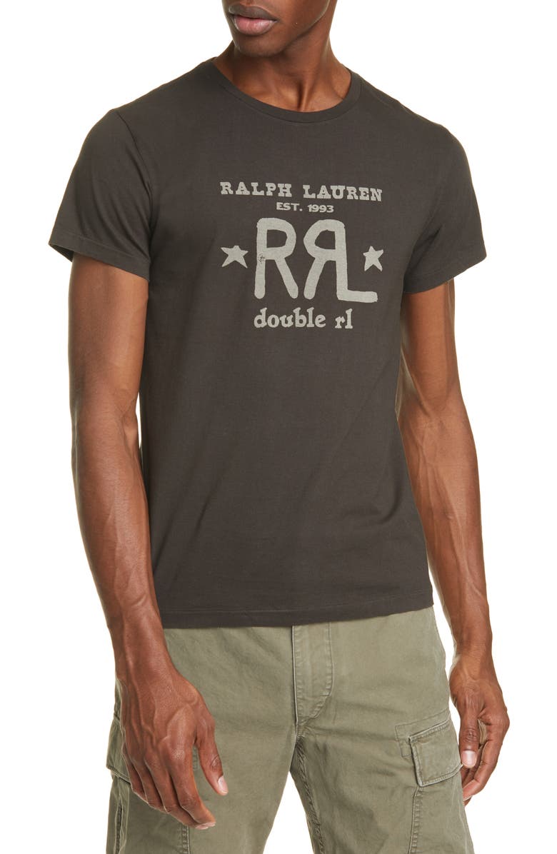 Double RL RRL Logo Graphic Tee, Main, color,